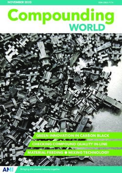 GREEN INNOVATION IN CARBON BLACK CHECKING COMPOUND QUALITY IN-LINE MATERIAL FEEDING l MIXING TECHNOLOGY - NOVEMBER 2020 - YUDU