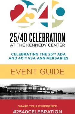 EVENT GUIDE #2540CELEBRATION - CELEBRATING THE 25TH ADA AND 40TH VSA ANNIVERSARIES