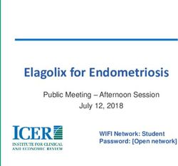 Elagolix for Endometriosis - Public Meeting - Afternoon Session July 12, 2018 WIFI Network: Student Password: Open network - ICER
