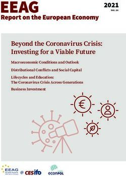 2021 Beyond the Coronavirus Crisis: Investing for a Viable Future - Macroeconomic Conditions and Outlook - CESifo