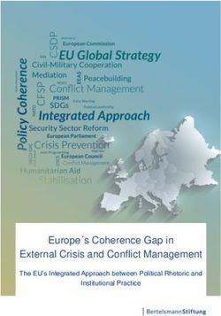 Europe s Coherence Gap in External Crisis and Conflict Management - The EU's Integrated Approach between Political Rhetoric and Institutional Practice