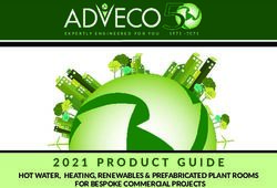 2021 PRODUCT GUIDE HOT WATER, HEATING, RENEWABLES & PREFABRICATED PLANT ROOMS FOR BESPOKE COMMERCIAL PROJECTS