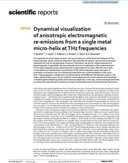 Dynamical visualization of anisotropic electromagnetic re emissions from a single metal micro helix at THz frequencies - Nature
