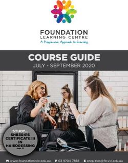 COURSE GUIDE JULY - SEPTEMBER 2020 - Foundation Learning Centre