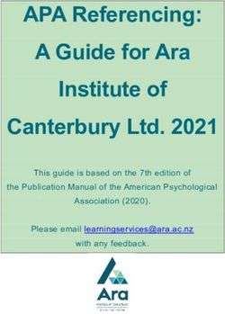 APA Referencing: A Guide for Ara Institute of Canterbury Ltd. 2021 - This guide is based on the 7th edition of the Publication Manual of the ...