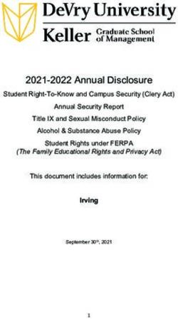 2021-2022 ANNUAL DISCLOSURE - DEVRY UNIVERSITY