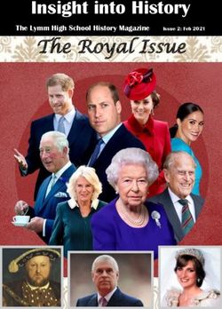 The Royal Issue Insight into History - The Lymm High School History Magazine Issue 2: Feb 2021