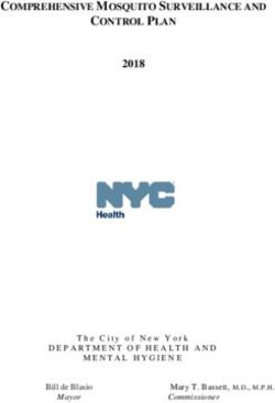 COMPREHENSIVE MOSQUITO SURVEILLANCE AND CONTROL PLAN 2018 - DEPARTMENT OF HEALTH AND - NYC.gov