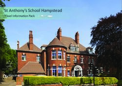 St Anthony's School Hampstead - Travel Information Pack - St. Anthony's School for Boys