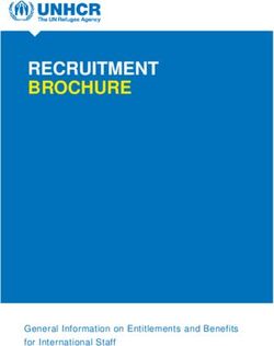 RECRUITMENT BROCHURE - General Information on Entitlements and Benefits for International Staff - unhcr
