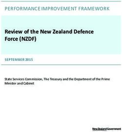 Review of the New Zealand Defence Force (NZDF) - PERFORMANCE IMPROVEMENT FRAMEWORK