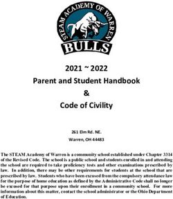 Parent and Student Handbook & Code of Civility