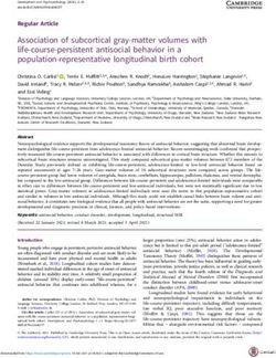 Association of subcortical gray-matter volumes with life-course-persistent antisocial behavior in a population-representative longitudinal birth ...