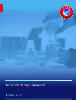 UEFA Anti-Doping Regulations Edition 2021