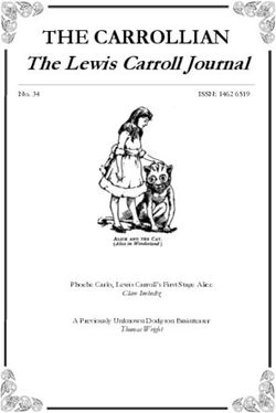 THE CARROLLIAN The Lewis Carroll Journal - ISSN: 1462 6519 - Clare Imholtz - The Lewis Carroll Society
