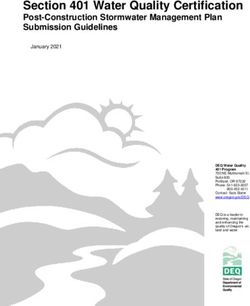 Section 401 Water Quality Certification - Post-Construction Stormwater Management Plan Submission Guidelines