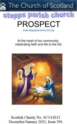 Scottish Charity No. SCO14212 December/January 2021, Issue 396 - Stepps Parish Church