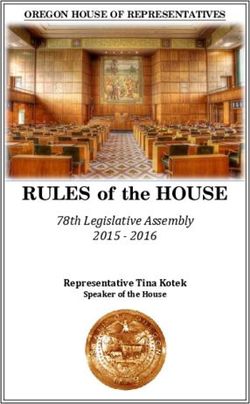 RULES of the HOUSE 78th Legislative Assembly 2015 2016 - Representative Tina Kotek