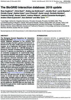 The BioGRID interaction database: 2019 update - Semantic ...