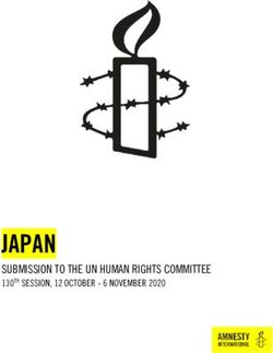 JAPAN SUBMISSION TO THE UN HUMAN RIGHTS COMMITTEE 130TH SESSION, 12 OCTOBER - 6 NOVEMBER 2020 - Amnesty International