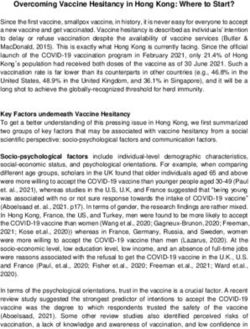 Overcoming Vaccine Hesitancy in Hong Kong: Where to Start? - HKBU Research