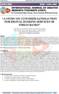 A STUDY ON CUSTOMER SATISFACTION FOR DIGITAL BANKING SERVICES OF INDIAN BANKS