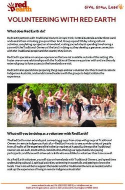 VOLUNTEERING WITH RED EARTH