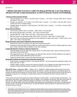 T-Mobile Caps Best Year Ever in 2020 with Strong Q4 Results, Is the Only National Wireless Provider to Beat Expectations on BOTH Customer Growth ...