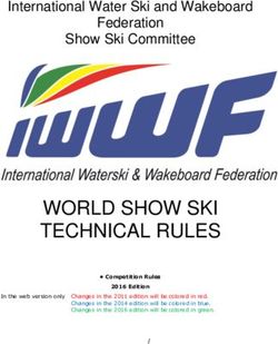 WORLD SHOW SKI TECHNICAL RULES - International Water Ski and Wakeboard Federation Show Ski Committee - IWSF