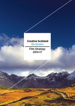 Creative Scotland On Screen - Film Strategy 2014-17