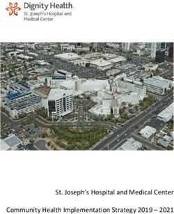 St. Joseph's Hospital and Medical Center Community Health Implementation Strategy 2019 2021 - Dignity Health