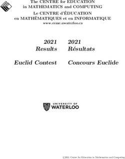 2021 Résultats 2021 Results Euclid Contest - CEMC