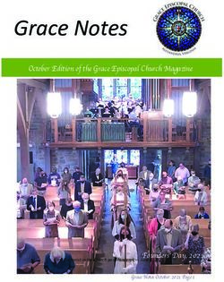 Grace Notes October Edition of the Grace Episcopal Church Magazine