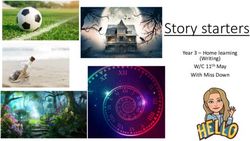 Story starters Year 3 - Home learning (Writing) W/C 11th May With Miss Down - The Stour Academy Trust