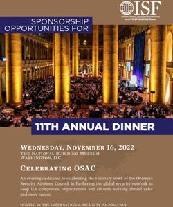 11TH ANNUAL DINNER - International Security Foundation