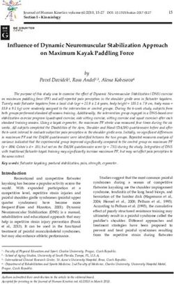 Influence of Dynamic Neuromuscular Stabilization Approach on Maximum Kayak Paddling Force