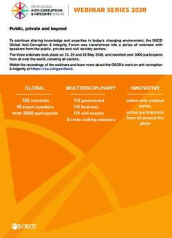 WEBINAR SERIES 2020 - OECD