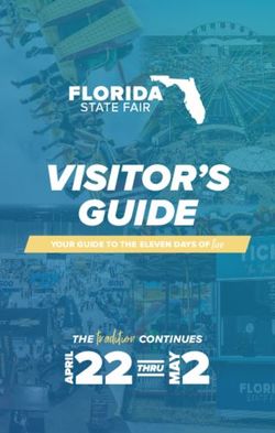 VISITOR'S GUIDE YOUR GUIDE TO THE ELEVEN DAYS OF fun - THE tradition CONTINUES - Florida State Fair