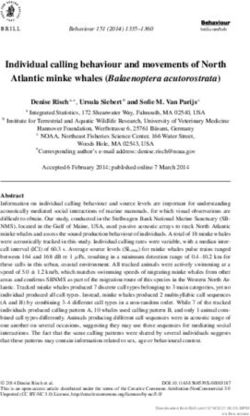 Individual calling behaviour and movements of North Atlantic minke whales (Balaenoptera acutorostrata)