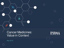 CANCER MEDICINES: VALUE IN CONTEXT - MAY 2019 - PHRMA