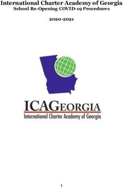 International Charter Academy of Georgia - School Re-Opening COVID-19 Procedures 2020-2021