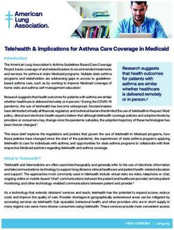 Telehealth & Implications for Asthma Care Coverage in Medicaid