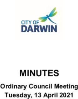 MINUTES Ordinary Council Meeting Tuesday, 13 April 2021