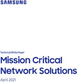 Mission Critical Network Solutions - April 2021 Technical White Paper - Samsung
