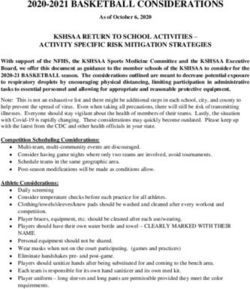 2020-2021 BASKETBALL CONSIDERATIONS - CYO