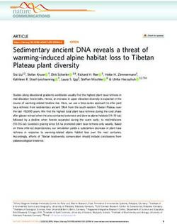 Sedimentary ancient DNA reveals a threat of warming-induced alpine habitat loss to Tibetan Plateau plant diversity - Nature