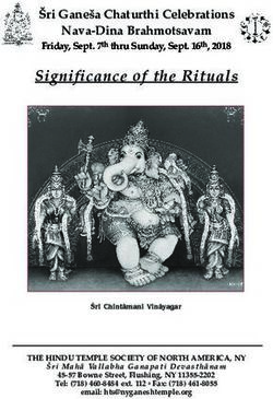 Significance of the Rituals - Šri Ganeša Chaturthi Celebrations Nava-Dina Brahmotsavam - Hindu Temple Society of North America
