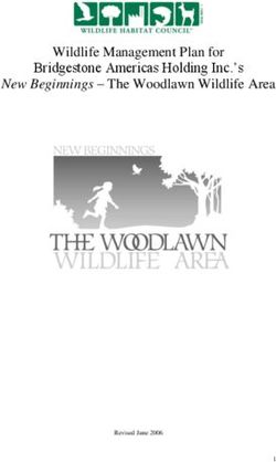 Wildlife Management Plan for Bridgestone Americas Holding Inc.'s - New Beginnings - The Woodlawn Wildlife Area