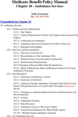 Medicare Benefit Policy Manual - Chapter 10 - Ambulance Services - CMS