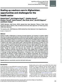 Scaling up newborn care in Afghanistan: opportunities and challenges for the health sector - Oxford Academic ...
